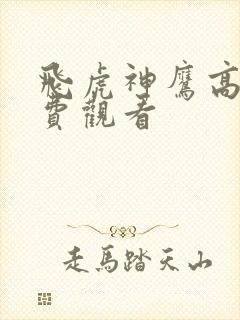 飞虎神鹰高清免费观看