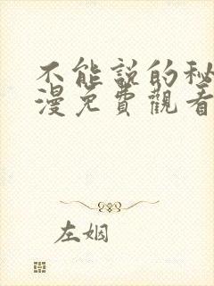 不能说的秘密动漫免费观看完整版