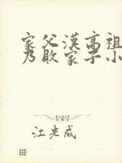 家父汉高祖,吾乃败家子小说免费阅