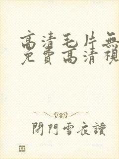 高清毛片无遮挡免费高清视频