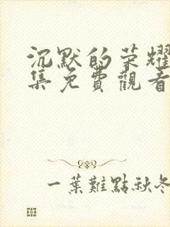 沉默的荣耀40集免费观看完整版