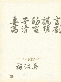 妻子的谎言免费高清电视剧