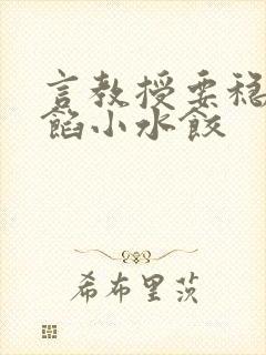 言教授要稳住肉馅小水饺封面