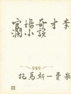 官场奇才李霖李澜小说