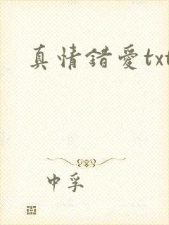 真情错爱txt
