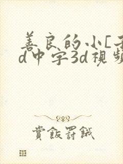 善良的小[子hd中字3d视频