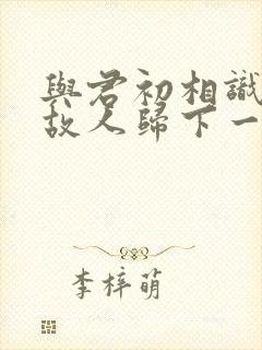 与君初相识犹如故人归下一句