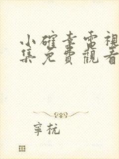 小确幸电视剧全集免费观看高清封面