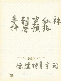 梦到穿红袜子是什么预兆封面