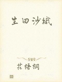 生田沙织封面