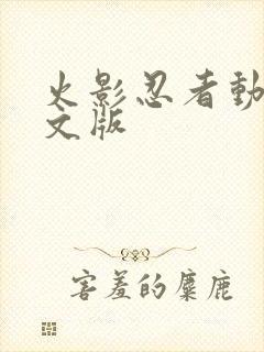 火影忍者动漫中文版