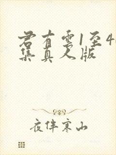 君有云1至40集真人版