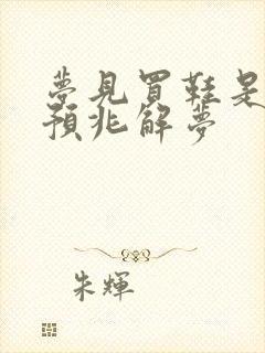 梦见买鞋是什么预兆解梦封面