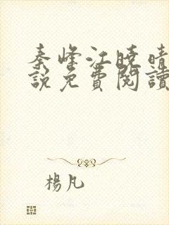 秦峰江晓晴的小说免费阅读秦峰胡佳芸