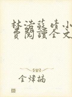 林浩苏晴小说免费阅读全文最新章节