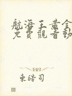 航海王黄金之心免费观看动漫