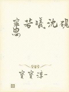 宁若曦沈砚舟黎思