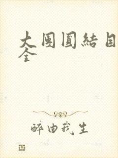 大团圆结目录大全