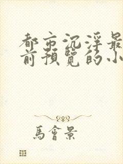 都市沉浮最快超前预览的小说3030