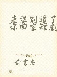 老婆别追了我跟你回家短剧免费观看全集