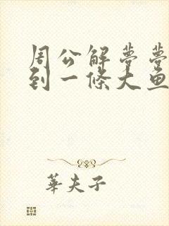 周公解梦梦见抓到一条大鱼