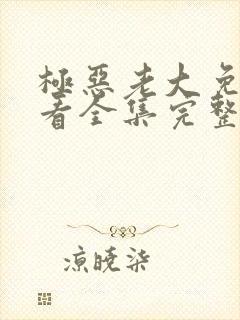 极恶老大免费观看全集完整版在线观看