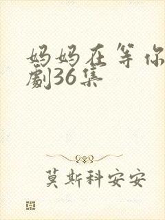 妈妈在等你电视剧36集