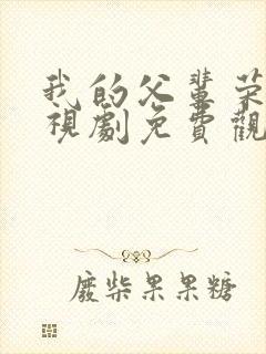 我的父辈荣耀电视剧免费观看