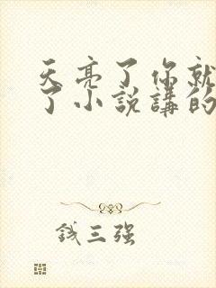 天亮了你就回来了小说讲的是什么