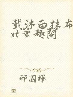 戴沐白抹布文txt笔趣阁