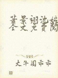 萧景翊沈婉小说全文免费阅读