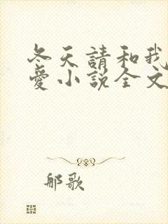 冬天请和我谈恋爱小说全文免费阅读