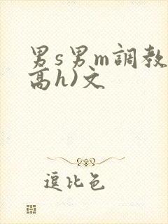 男s男m调教(高h)文