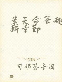 叶天命笔趣阁最新章节