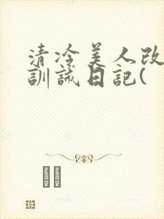 清冷美人改/造训诫日记(封面