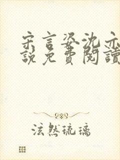 宋言姿沈亦驰小说免费阅读笔趣阁封面