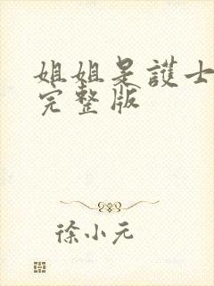 姐姐是护士高清完整版