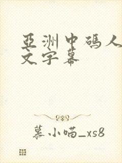 亚洲中码人妻中文字幕