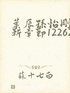 叶辰孙怡刚刚更新章节12262