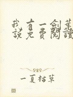 我有一剑叶观小说免费阅读无弹窗