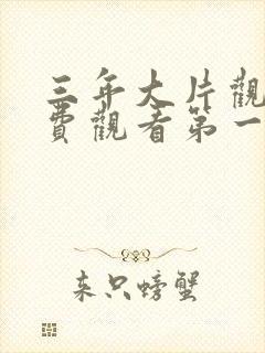 三年大片观看免费观看第一集