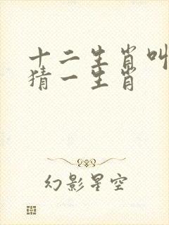 十二生肖叫老大猜一生肖