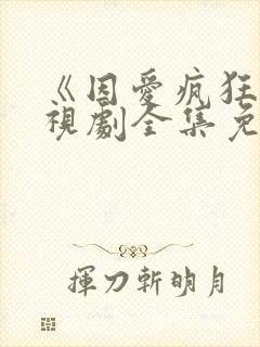 《因爱疯狂》电视剧全集免费观看