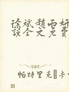 徐斌赵雨妍的小说全文免费阅读