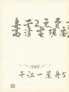 妻子2免费完整高清电视剧在线观看封面