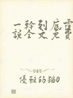 一干到底霍坤小说全文免费阅读