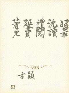 萧延礼沈昭全文免费阅读最新章节封面