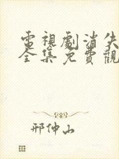 电视剧消失的她全集免费观看