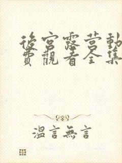 后宫露营动漫免费观看全集