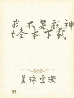 我不是戏神txt全本下载封面